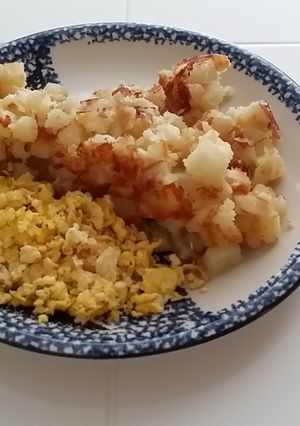 A picture of Hashbrown & Eggs (Lactose free).
