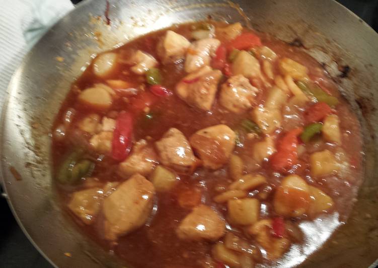 Step-by-Step Guide to Cook Yummy Sweet and Sour Chicken Low Calorie