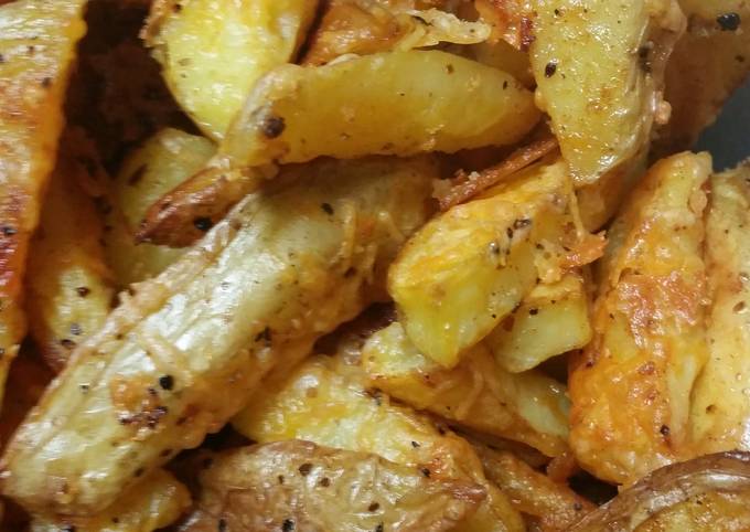 Simple Way to Prepare Jamie Oliver Cheesy Roasted French Fries