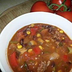 Sweet Sausage and Vegetable Chili A picture of Sweet Sausage and Vegetable Chili.