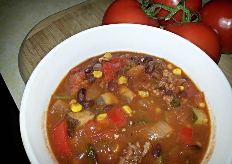 Simple Way to Make Favorite Sweet Sausage and Vegetable Chili