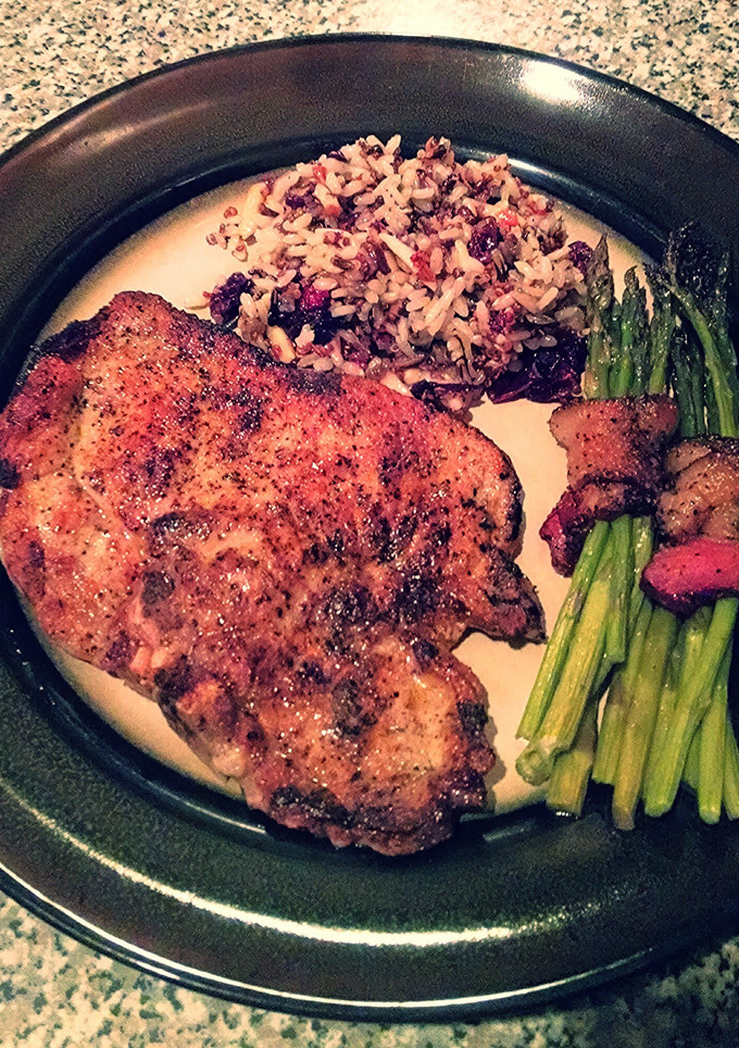 A picture of Pan Seared Pork Chops.