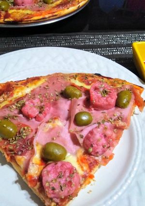 Una foto de Pizza de chorizo👍🇵🇪