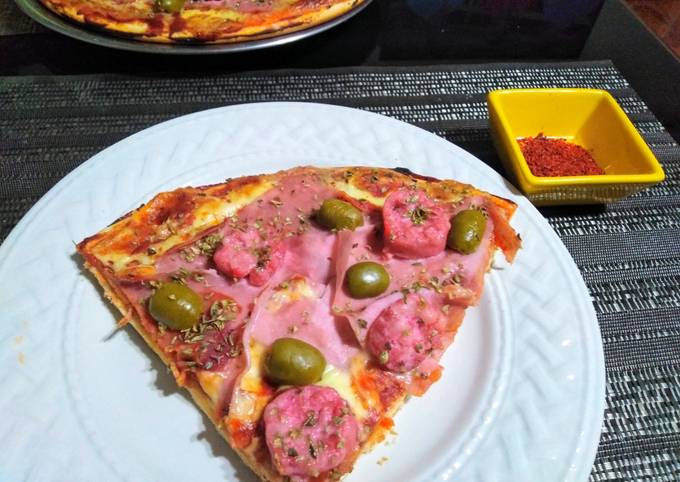 Pizza De Chorizo👍🇵🇪 Receta De Lily Mariaca- Cookpad