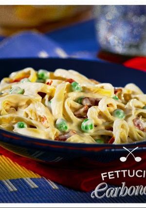 A picture of Fettuccine Carbonara.