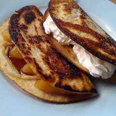 A picture of Vickys Apple Pie Tacos, GF DF EF SF NF.