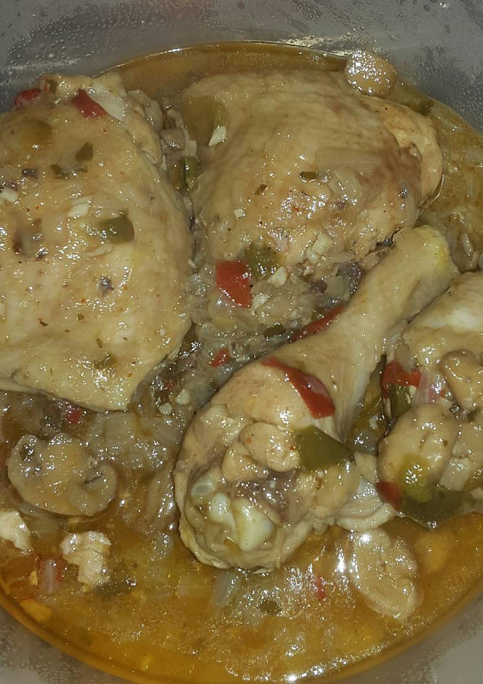 Una foto de Pollo a la cerveza