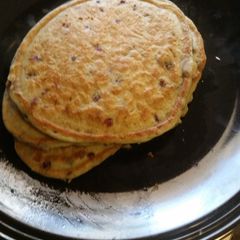 Gluten free berry pancakes A picture of Gluten free berry pancakes.