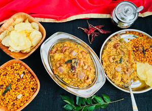 A picture of One Pot Bisi Bele Bath.