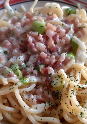 Gyors tejszínes spagetti 🍝 recept fotója