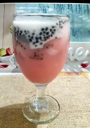 Foto resep Es kelapa biji selasih