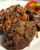 Печень индейки с овощами