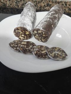 Una foto de Salchichón de chocolate