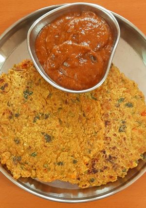 হেলদি ওটস চিলা(healthy oats chilla recipe in Bengali) রেসিপির প্রধান ছবি