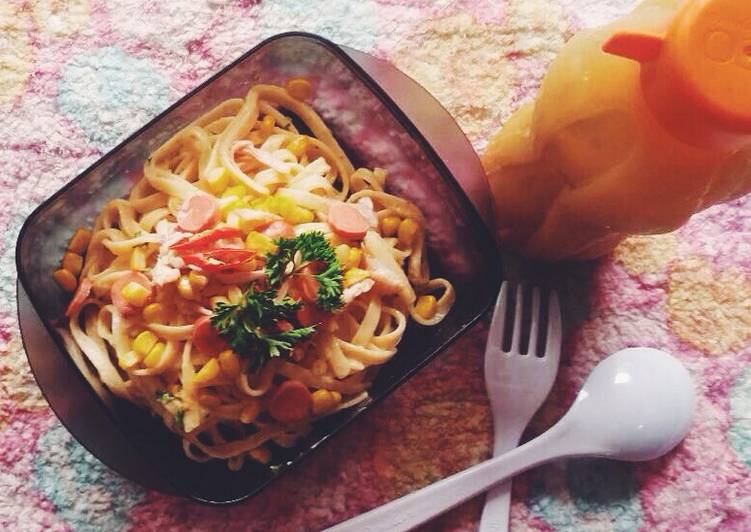 Resep Chicken Fettucini with Spicy Mayo oleh Sherlyustia 