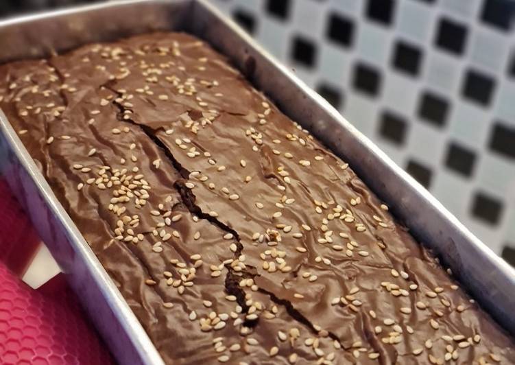 Cara Mudah Bikin Brownies Tepung Mokaf easy simple recipe, Super