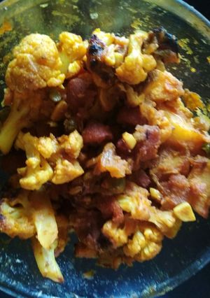 A picture of Cauliflower stir fry.