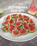 Jelly semangka jeruk nipis