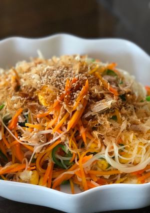 A picture of Japanese Okinawa-island Fried Noodle.