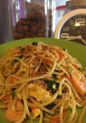 Foto resep Spaghetti goreng bumbu Jawa