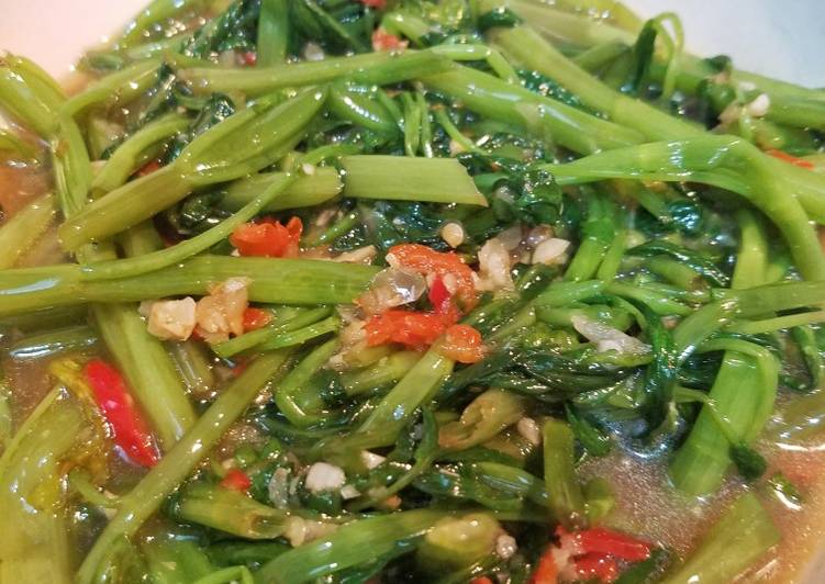 Tumis Kangkung Terasi Warung Sunda