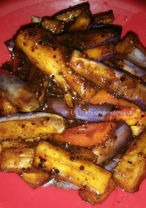 Foto resep Terong masak kecap lada hitam