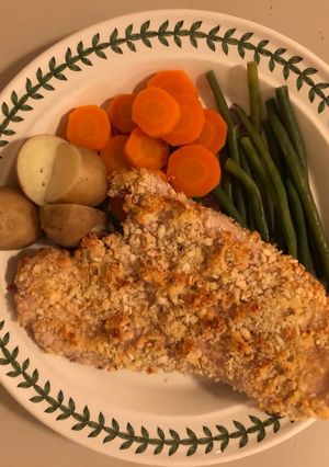 A picture of Simple Turkey Oven-baked Escalopes (also works with skinned chicken breast fillets).