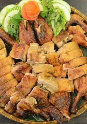 Hình của món Vịt quay chao.