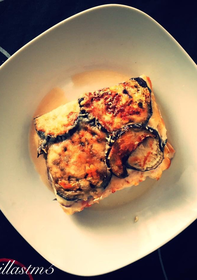 Una foto de Pastel de berenjena