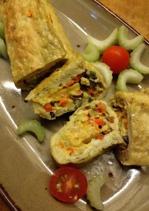 Foto resep Tamagoyaki Keju Sayur