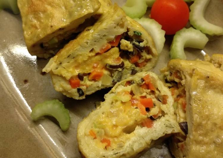 Resep Tamagoyaki Keju Sayur Anti Gagal