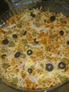 صورة لوصفة معكرونة البيتزا