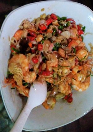 Foto resep Udang sambel matah kecombrang