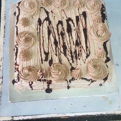 A picture of Choclate cream cheese cake.