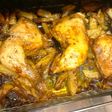 Zancas de pollo con patatas al horno