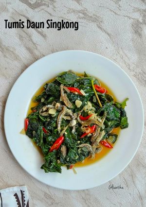 Foto resep Tumis Daun Singkong