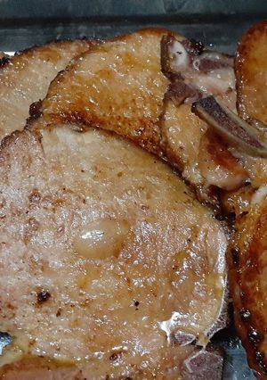 Una foto de Chuletas a la naranja👩🍳