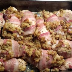 A picture of bake chick stuffed.