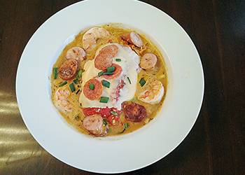 The New Way Serving Recipe Roasted Red Peppers Stuffed with pasta in a Garlic Broth Very Delicious The New Way Serving Recipe Roasted Red Peppers Stuffed with pasta in a Garlic Broth Very Delicious