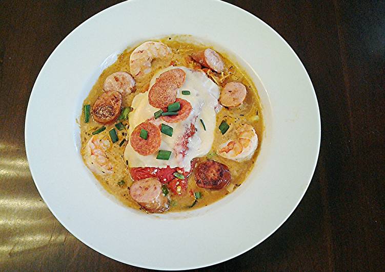 Roasted Red Peppers Stuffed with pasta in a Garlic Broth Roasted Red Peppers Stuffed with pasta in a Garlic Broth