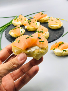 Foto de Canapés de salmão fumado