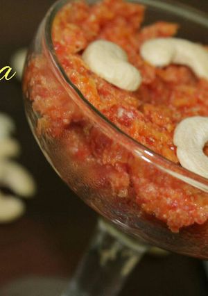 A picture of Gajar Halwa.