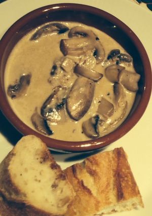 A picture of Creamy Garlic Mushrooms.