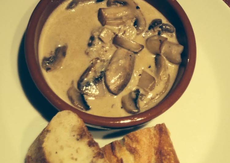 Creamy Garlic Mushrooms