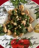 Ñoquis de papa y zapallo al pesto