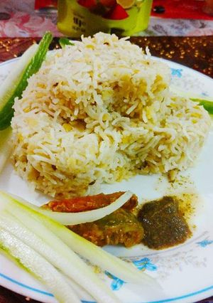 A picture of Moong daal khichri.