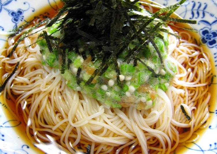 Recipe of Favorite Okra Somen Noodles