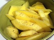 A picture of salty green mango