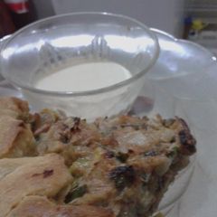 A picture of Bread of Tuna and Sesame dip.