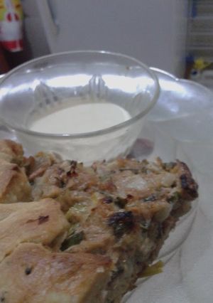 A picture of Bread of Tuna and Sesame dip.